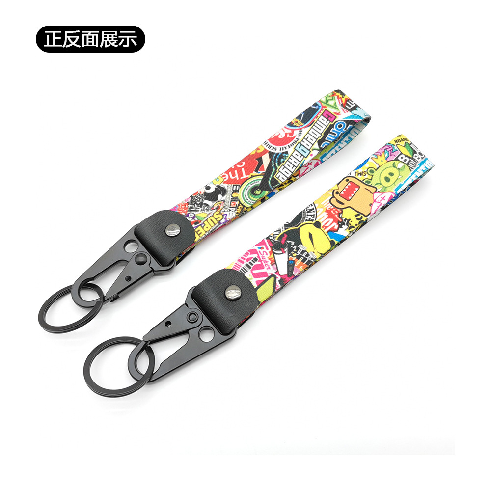 Motorbike Keyring Keychain Keyfob Eagle Buckle Wrist Strap Netby