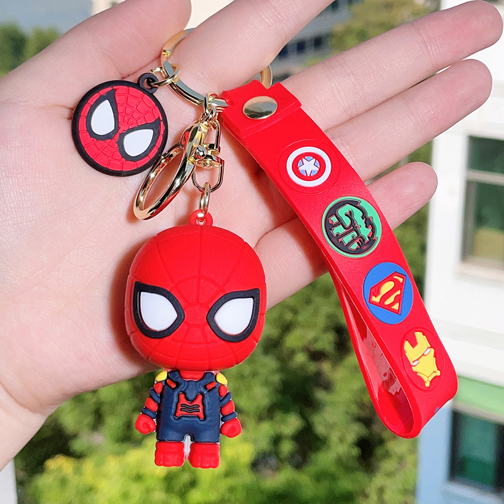 Movie Avengers Spiderman Keychain Keyring Netby