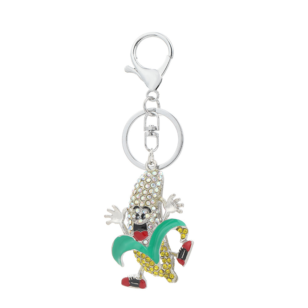 Rhinestone Banana Keychain Keyring Netby