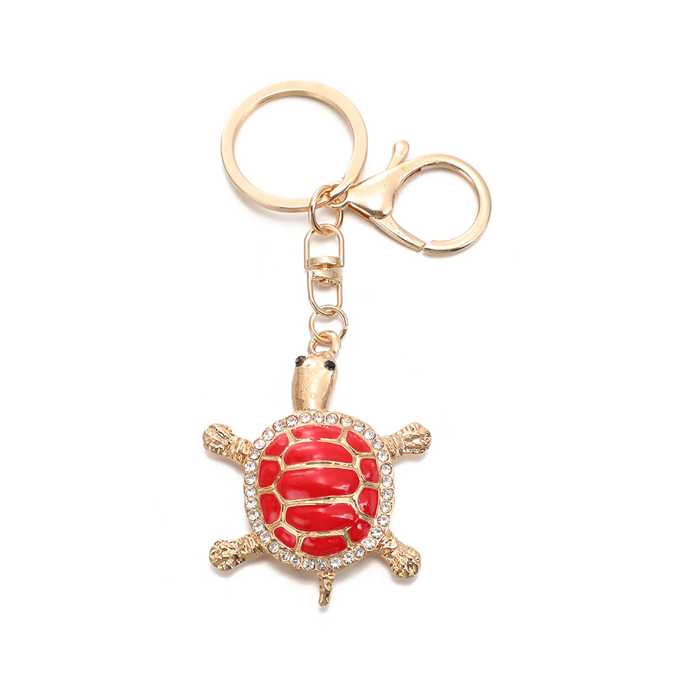 Rhinestone Turtle Keychain Keyring Netby