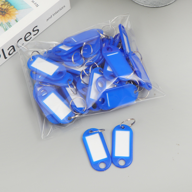 ABS Klastic Keychain Keyring Marks Luggage Tags Hotel Numbers Classification Plates Schoolbag Pendants Tools Netby