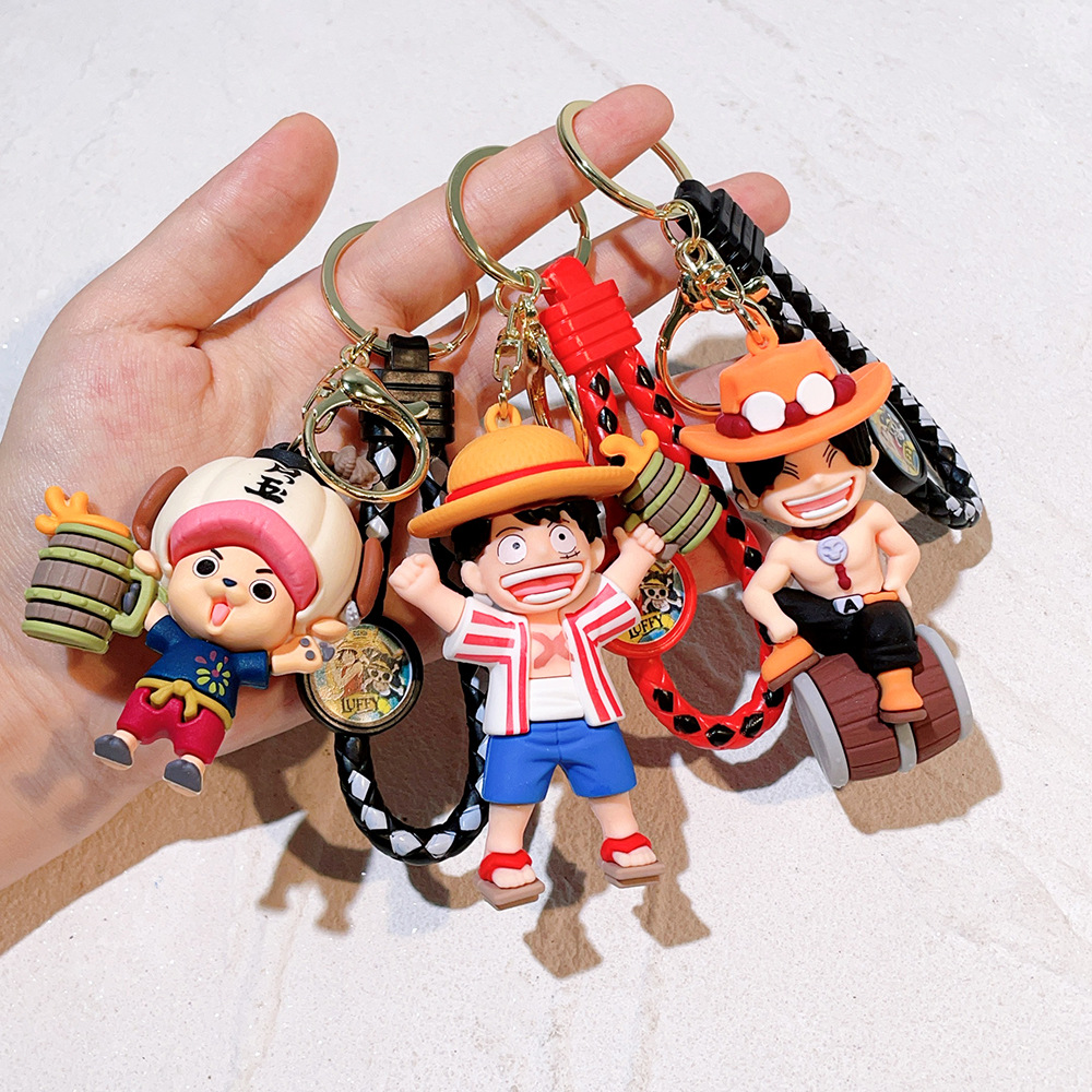 PVC Animation One Piece Keychain Keyring Netby
