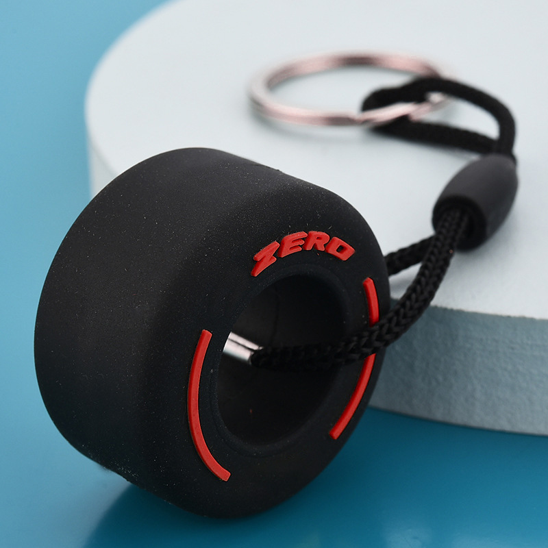 Rubber Pirelli ZERO Car Wheel Tire Keychain Keyring Netby