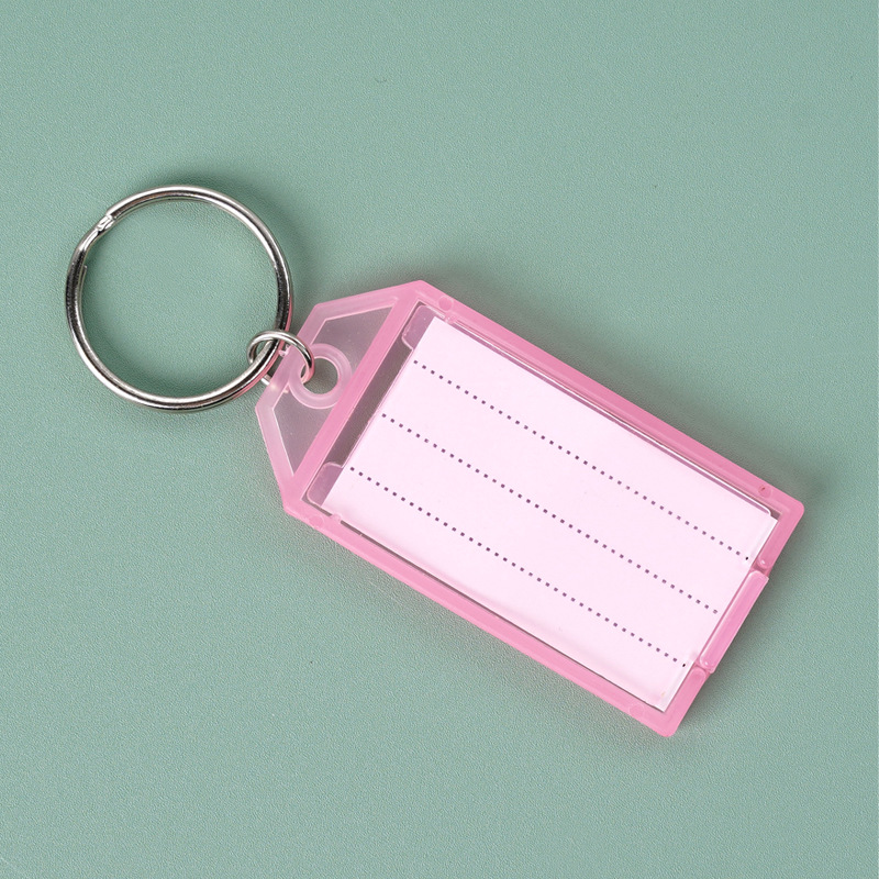 PP Plastic Keyring Tag Luggage Mark Holder Tools Netby