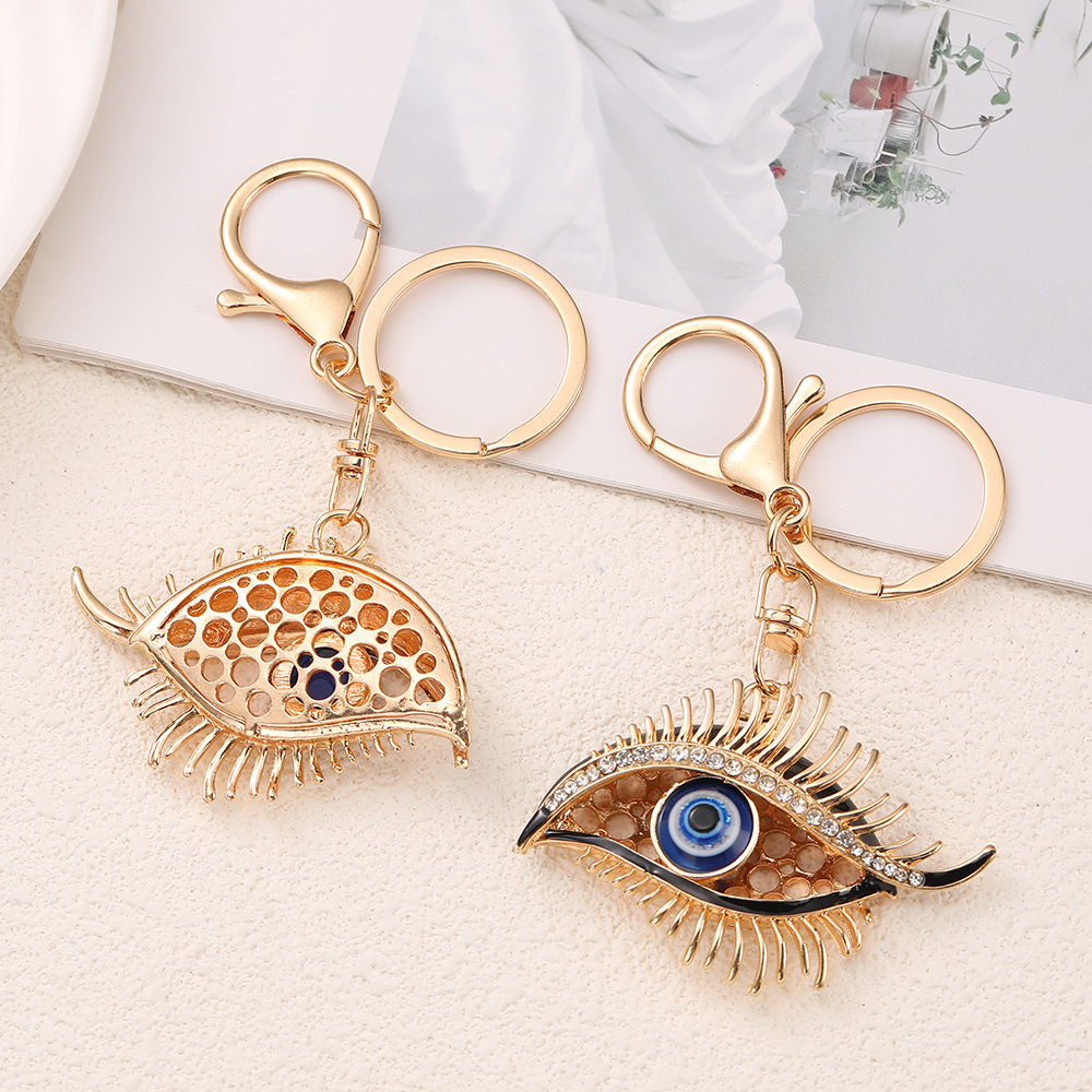 Rhinestone Devil's Eye Keychain Keyring Netby