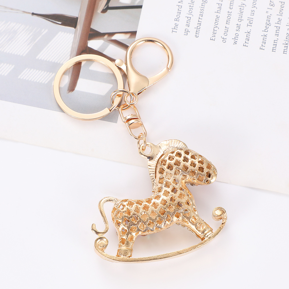 Rhinestone Horse Keychain Keyring Netby