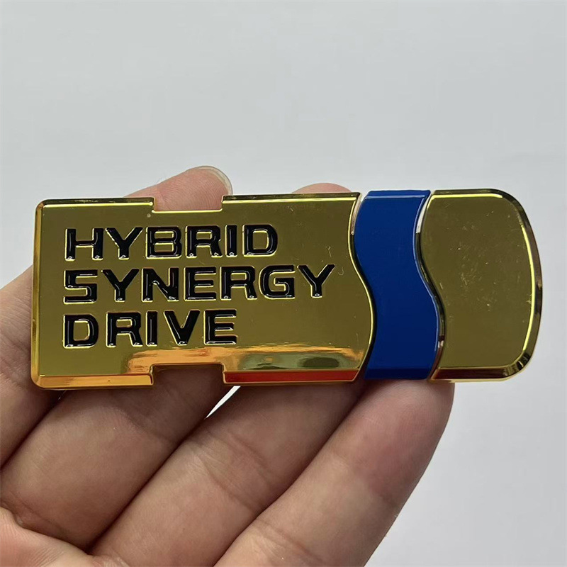 Metal HYBRID Synery Drive Car Emblem Badge for Toyota Camry Levin Fit Netby