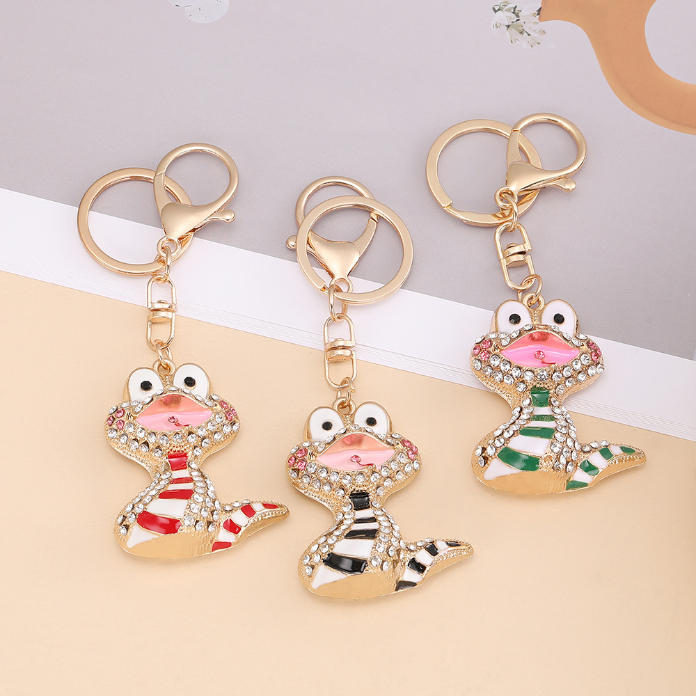 Rhinestone Snake Keychain Keyring Netby