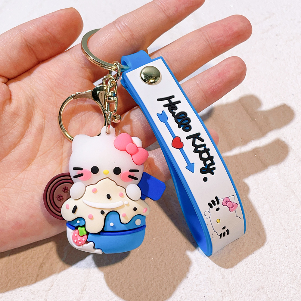 PVC Animation Hello Kitty Keychain Keyring Netby