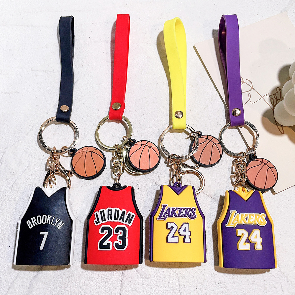 Sports Game Keychain Keyring Basketball Jerysey Tshirt Netby