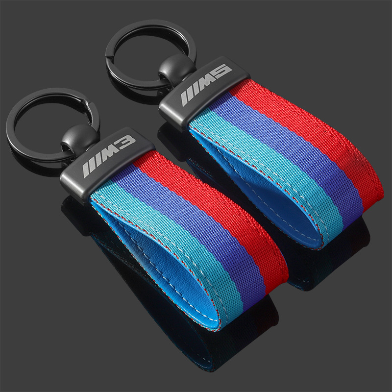 3 Strip Car Keychain Keyring Keyfob for BMW M3 M5 Netby
