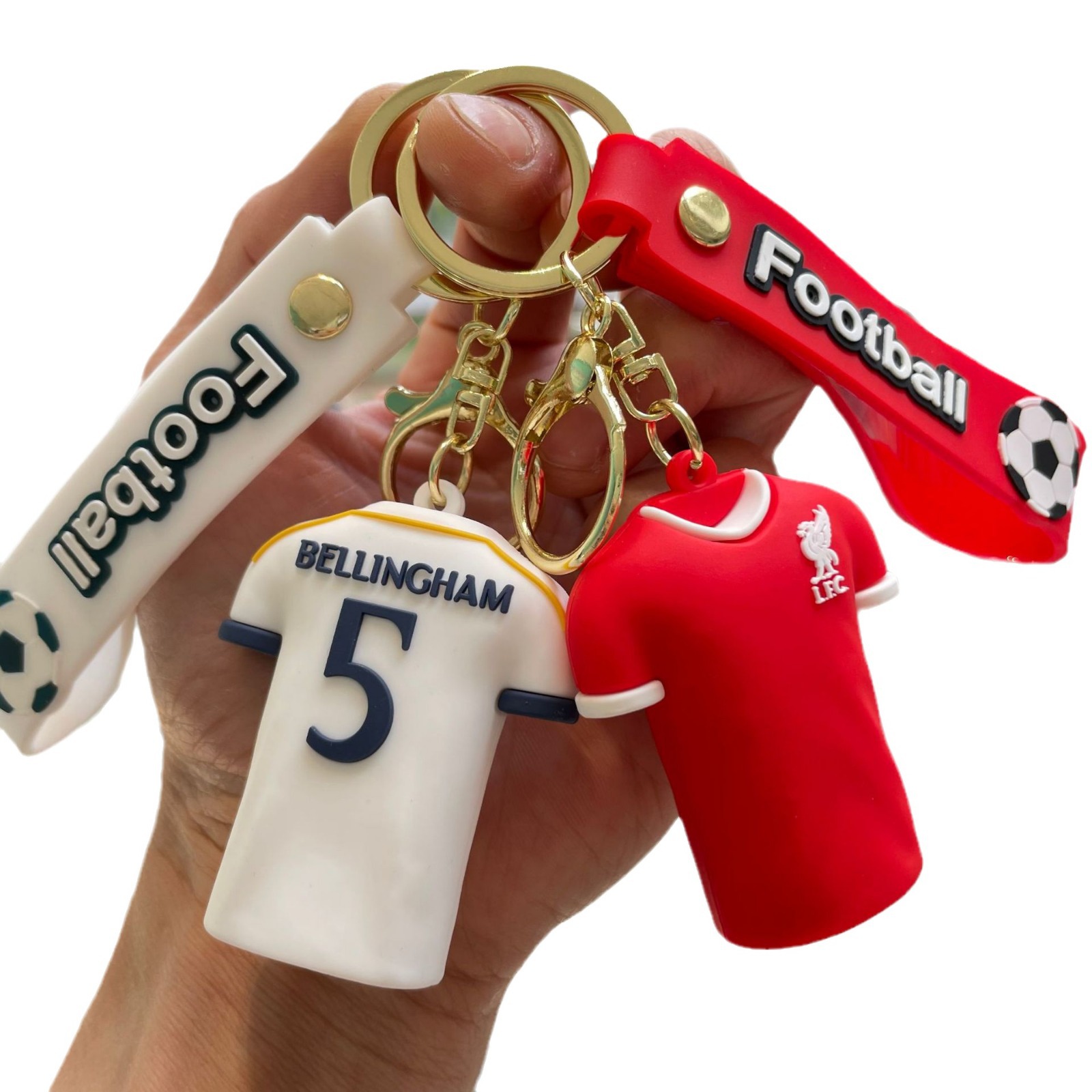 Silicon Sports Game Football Soccer Star Jerseys Keychain Keyring Netby