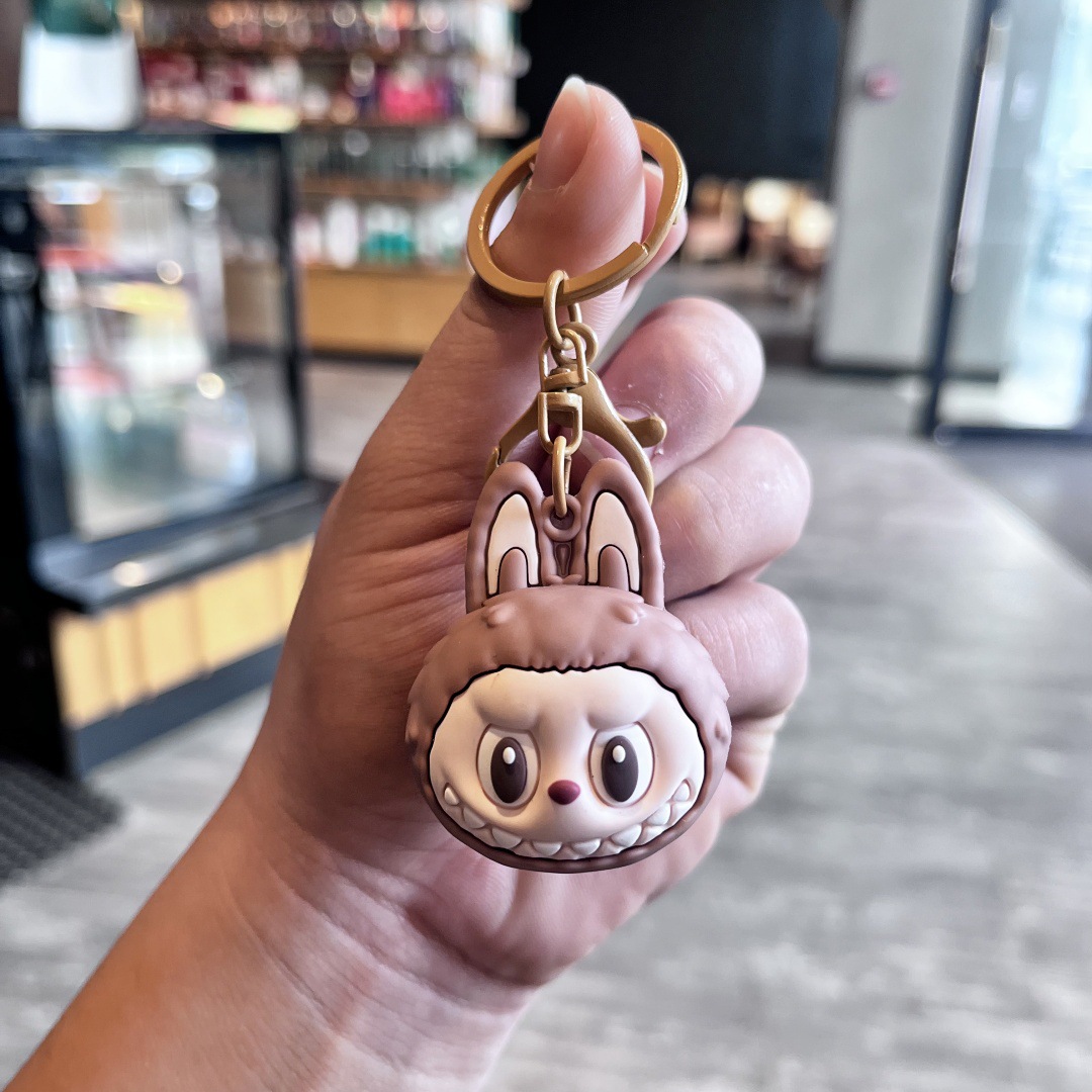 POPMART LABUBU Head Keychain Keyring Netby