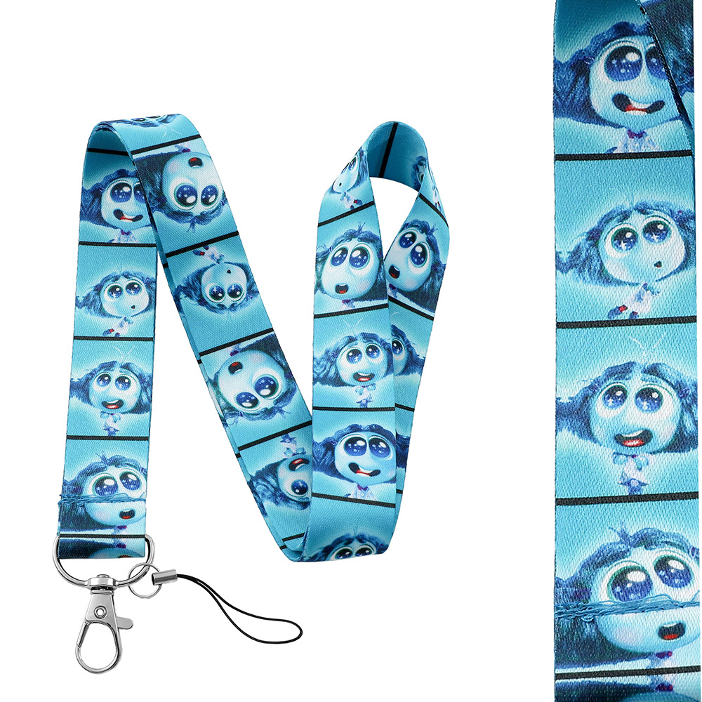 PVC Animation Inside Out Car Keychain Keyring Lanyard Netby