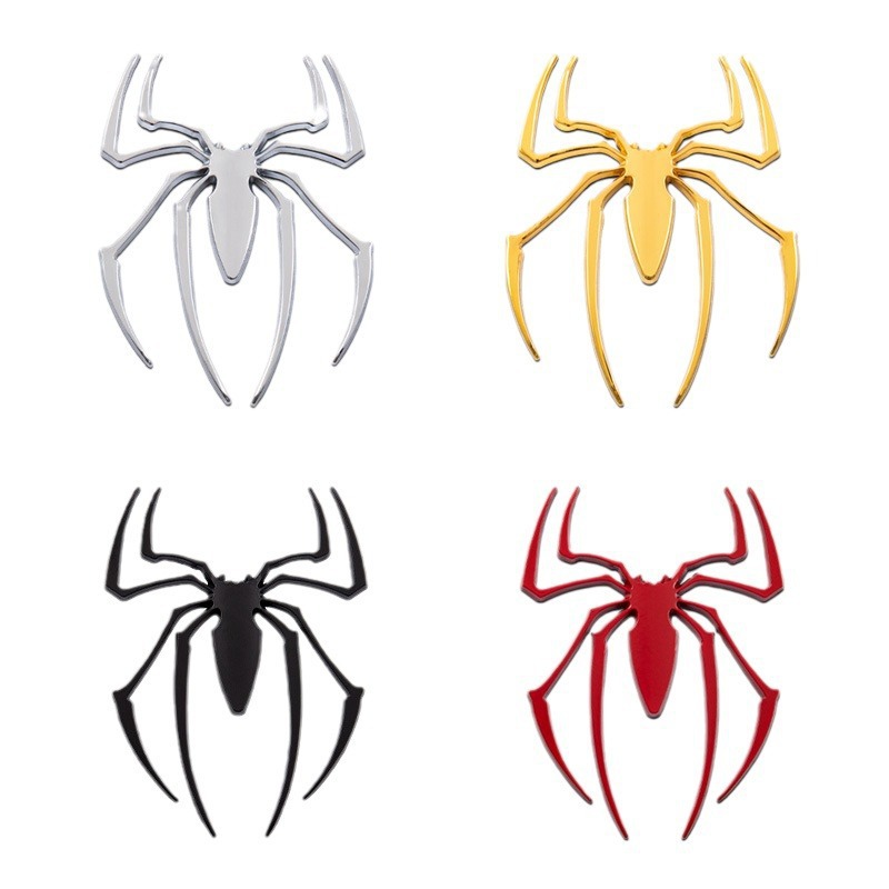 Metal Spider Car Sticker Netby