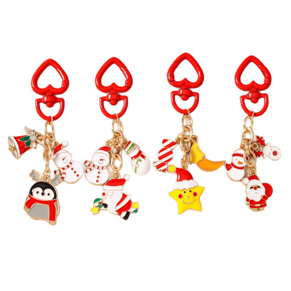 Penguin Festival Christmas Keychain Keyring Netby