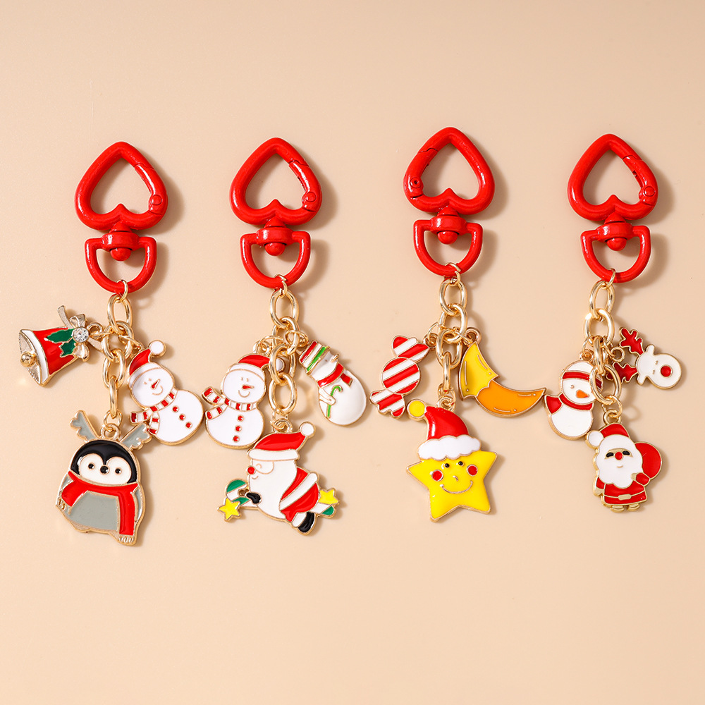 Penguin Festival Christmas Keychain Keyring Netby