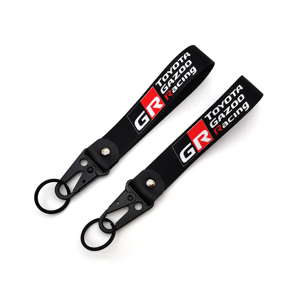 TOYOTA GAZOO RACING GR Buckle Keyring Keychain Keyfob Wrist Strap Netby