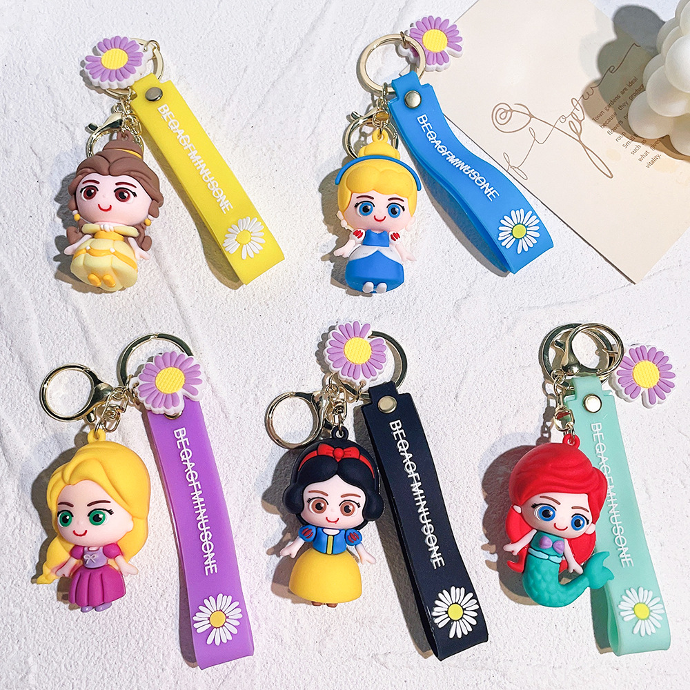 Animation Snow White Frozen Princess Keychain Keyring Netby