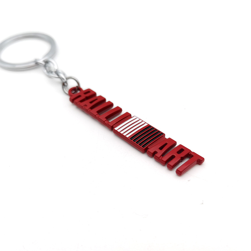 Metal Mitsubishi RALLIART Car Keychain Keyring Keyfob Netby