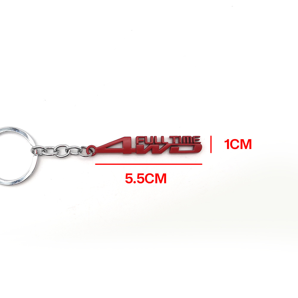 Metal TOYOTA 4WD Full Time Car Keychain Keyring Keyfob Netby