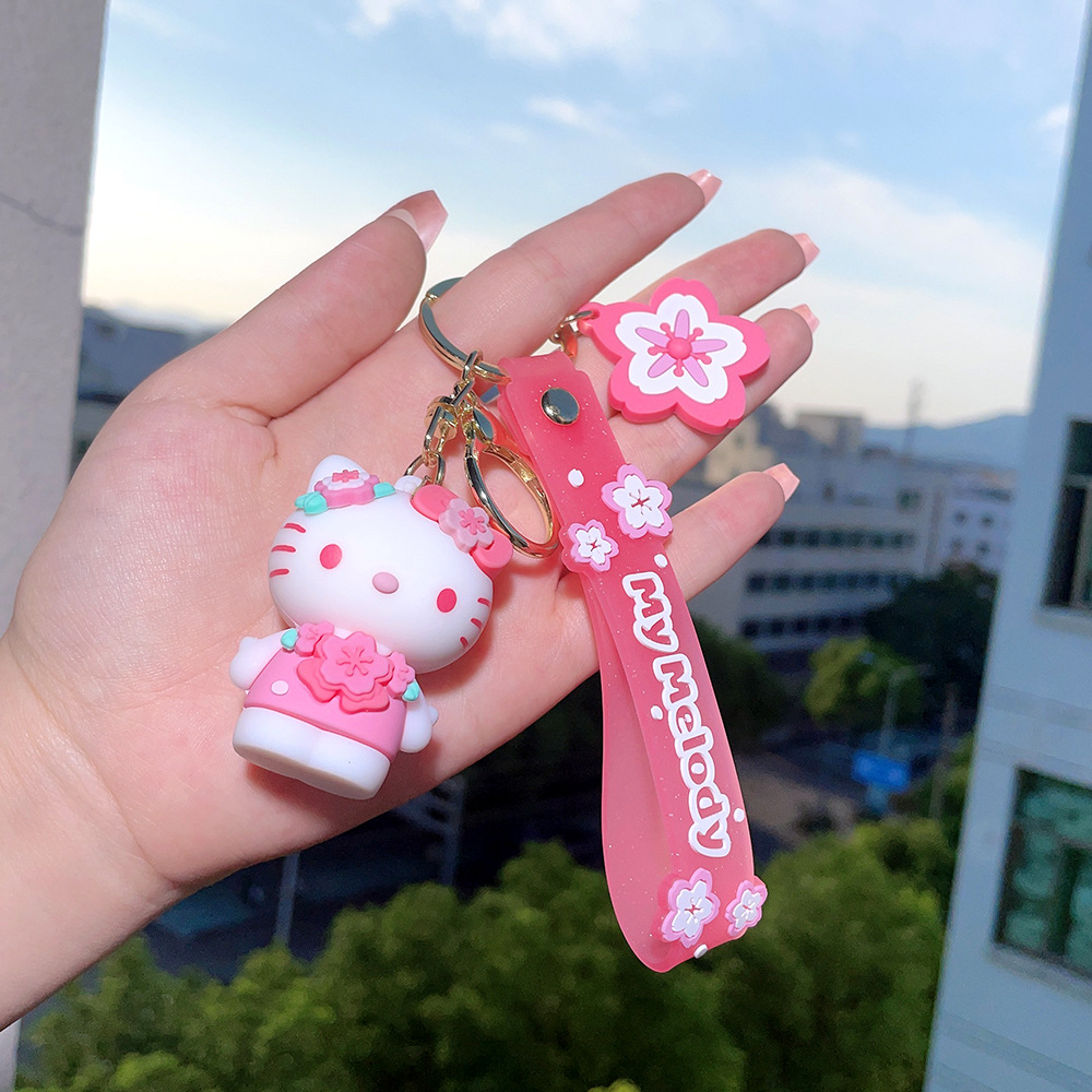 Animation Sakura Sanrio Hello Kitty Keychain Keyring Netby