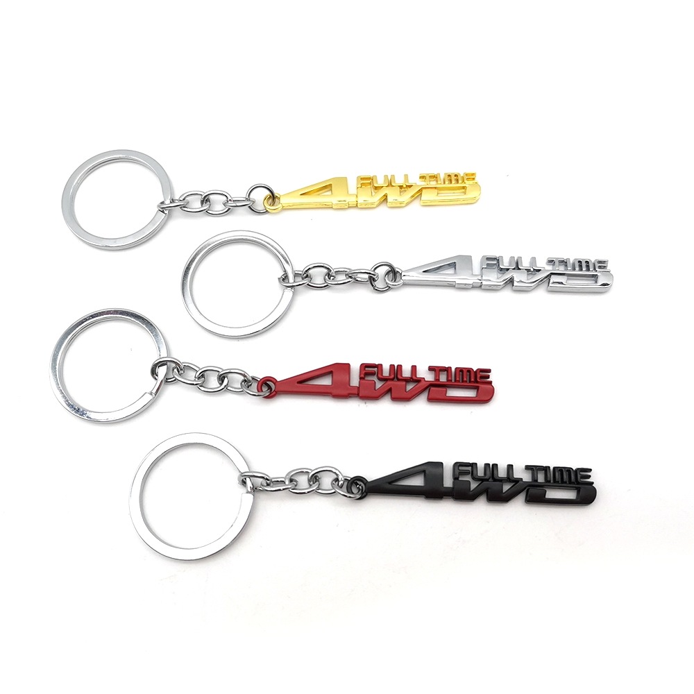 Metal TOYOTA 4WD Full Time Car Keychain Keyring Keyfob Netby