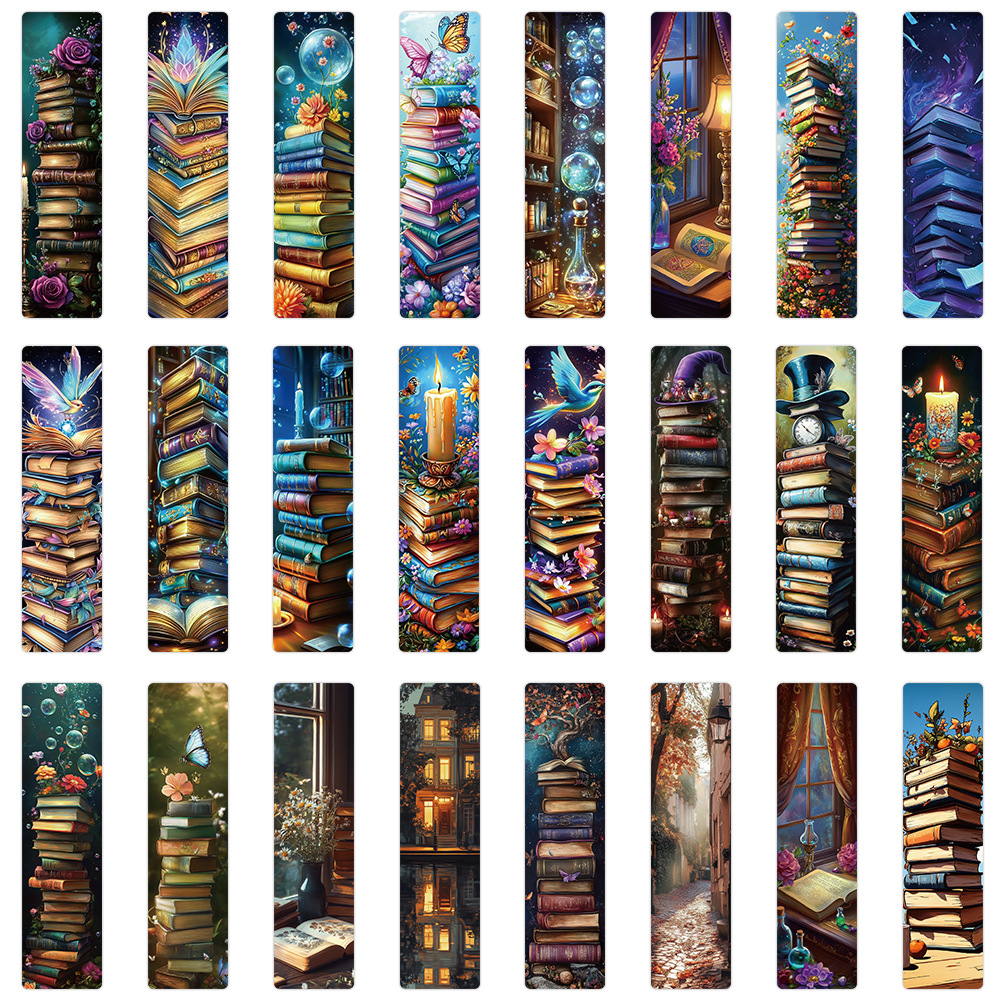 24pcs/pack Cute Creative Paper Bookmarks Netby