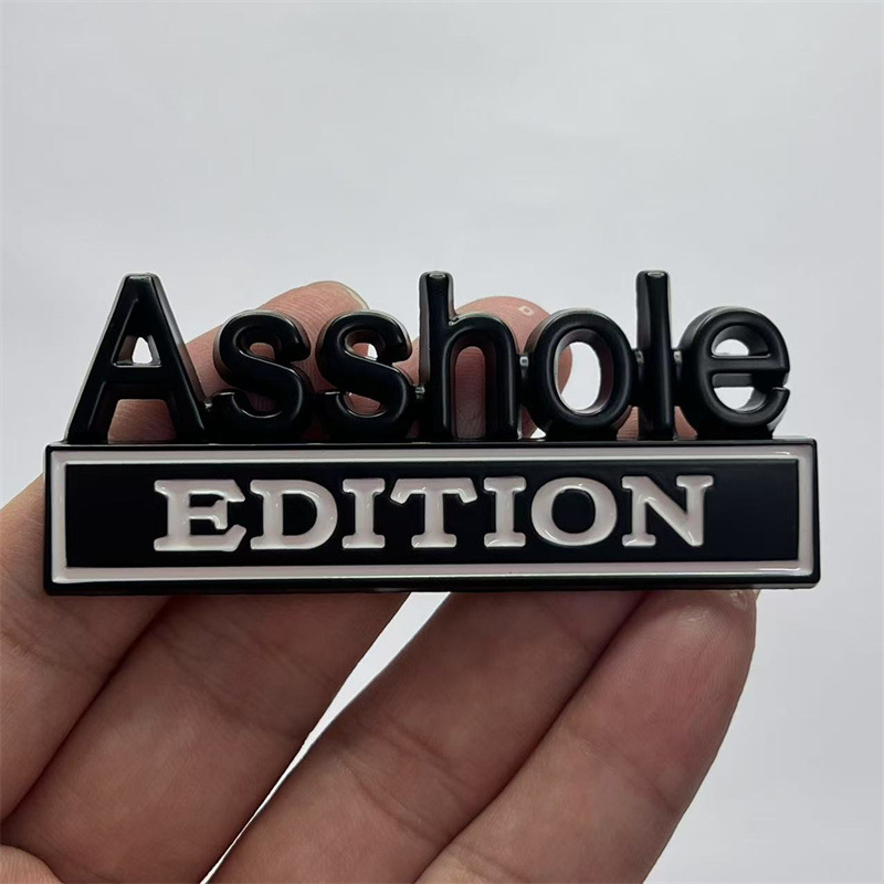 Metal Asshole EDITION Car Sticker Netby
