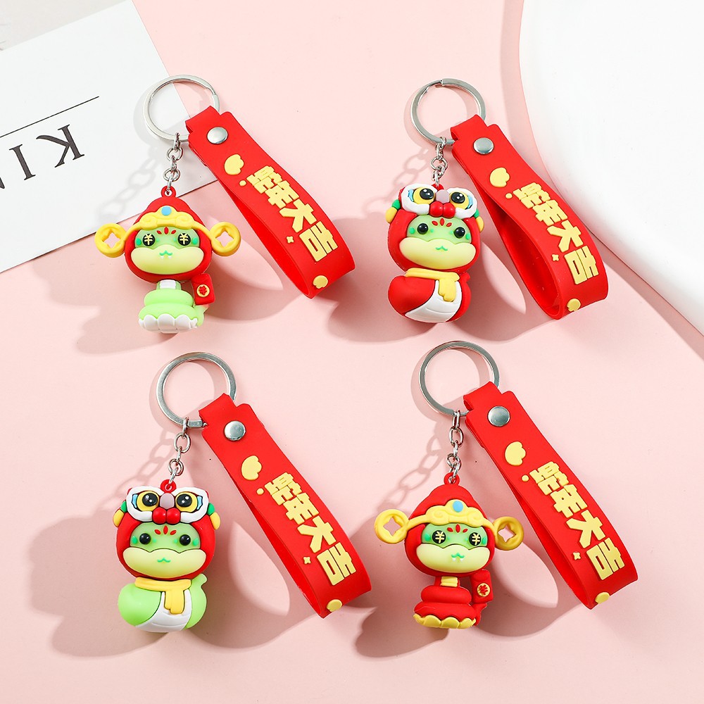Lovely Chinese Zodiac Signs Snake Keychain Keyring Animal Netby