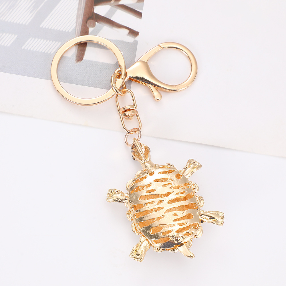 Rhinestone Turtle Keychain Keyring Netby