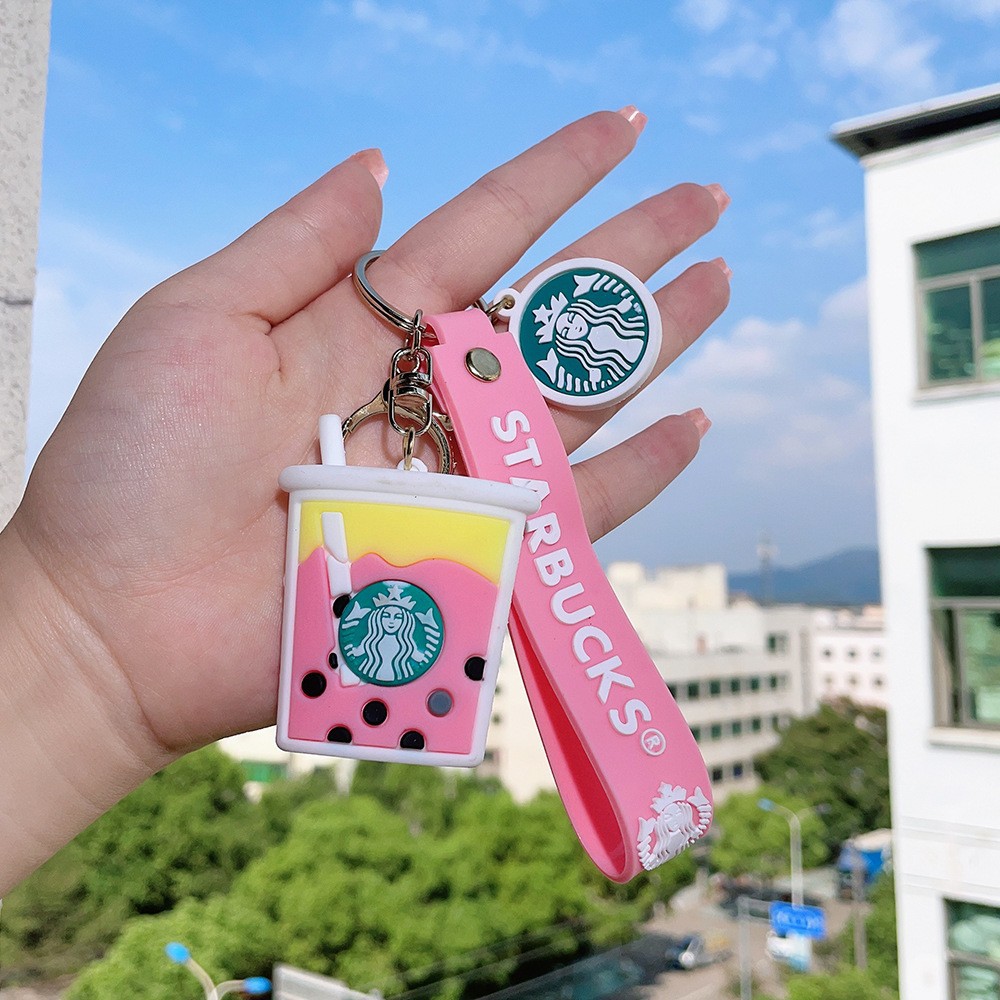 Creative STARBUCKS Bear Coffee Cup Keychain Keyring Netby