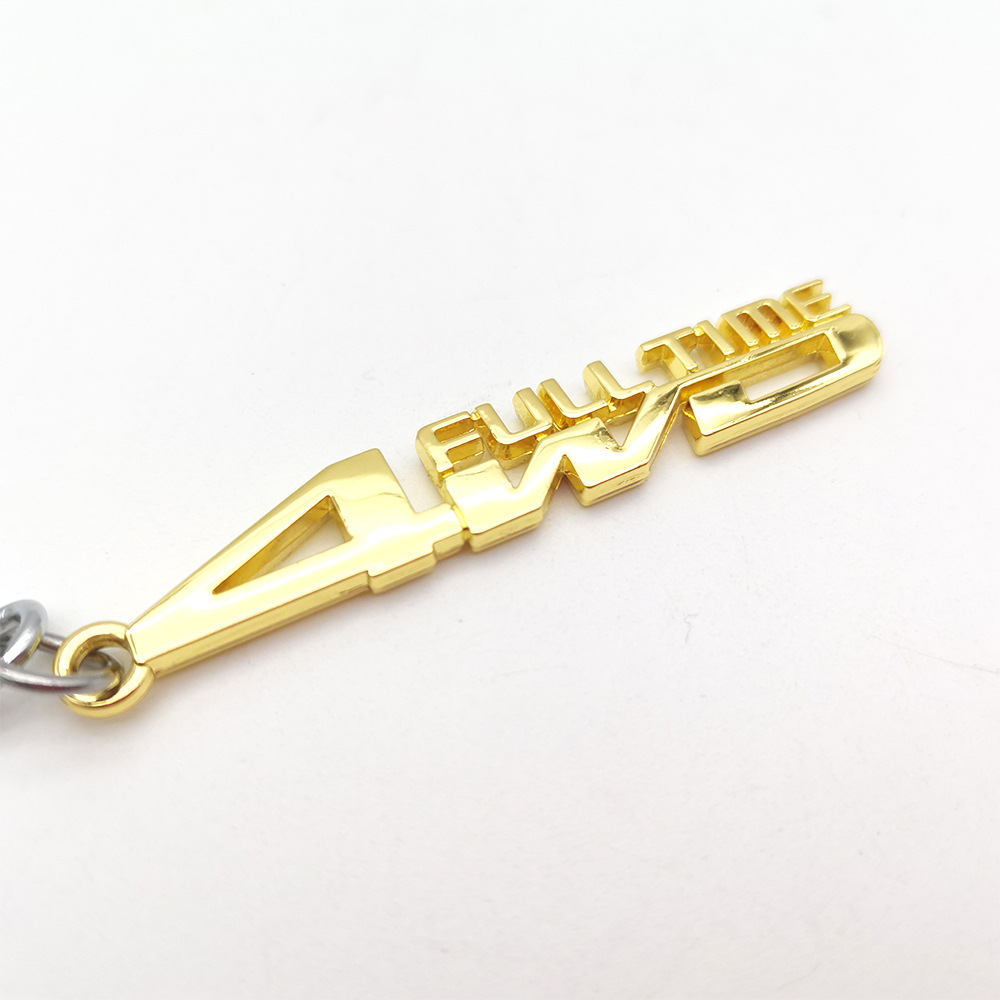Metal TOYOTA 4WD Full Time Car Keychain Keyring Keyfob Netby