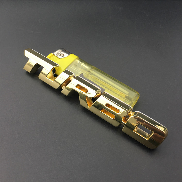 Metal TURBO Car Sticker Netby