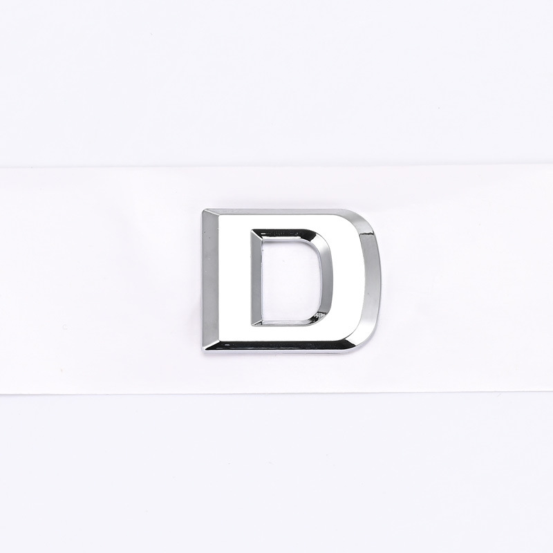 ABS Plastic 1 2 3 4 5 6 8 0 C D E G I K L M R S Letter Car Sticker for Mercedes Benz Trunk Tail Netby