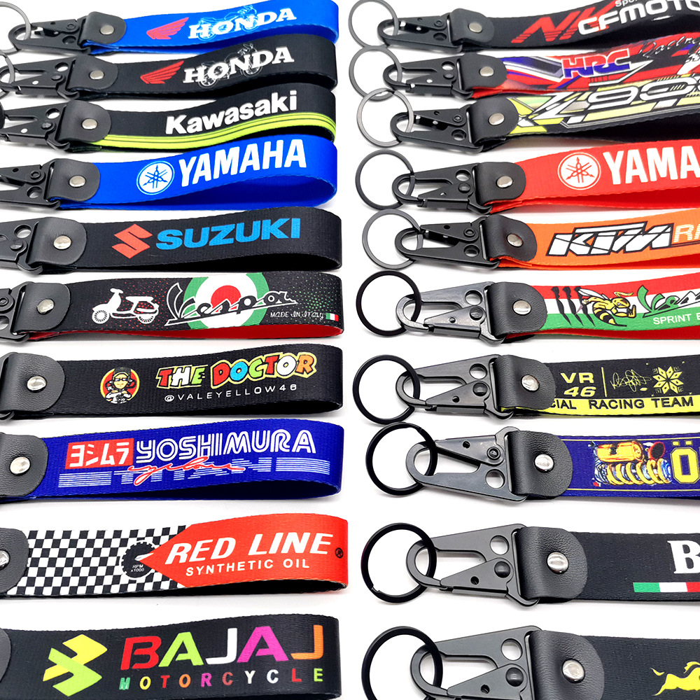 Motorbike Logo Emblem Bagde Eagle Buckle Wrist Strap Keychain Keyring Netby
