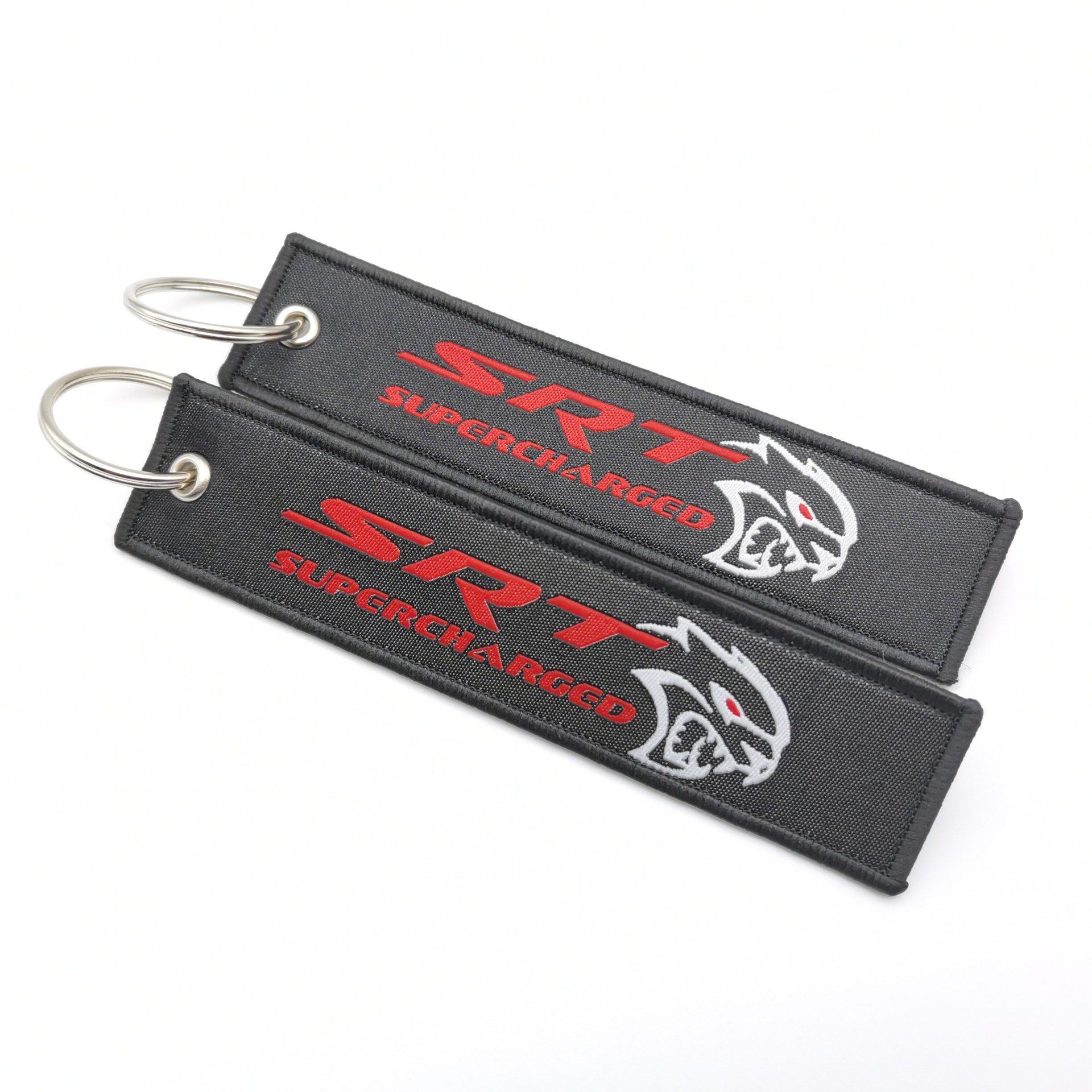 Car logo modified brand textile embroidery cloth key chain hanging TRD MUGEN