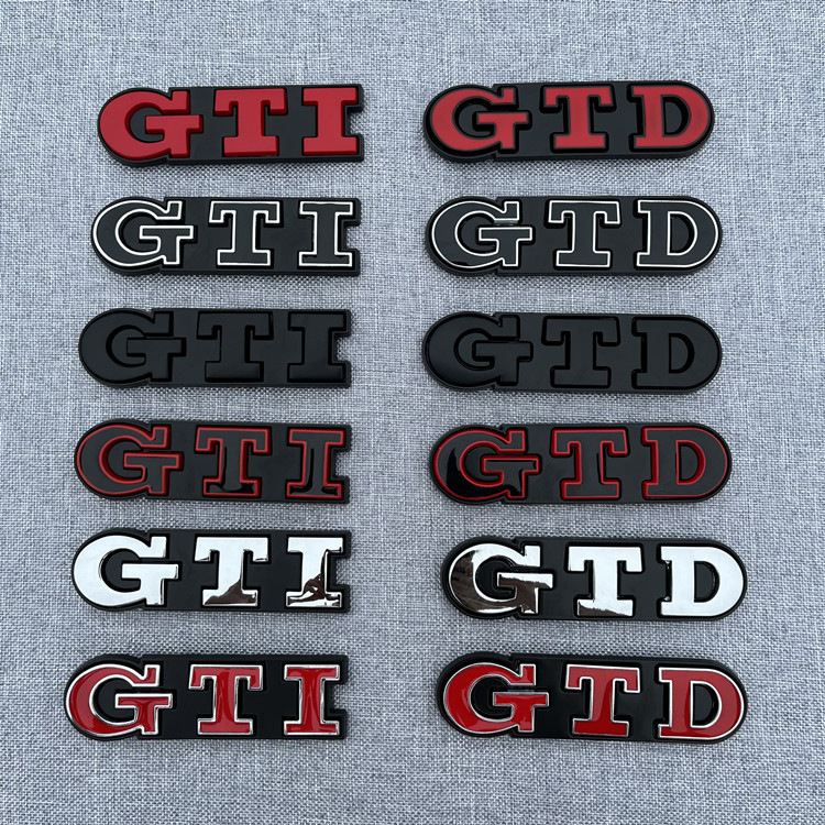 Metal GTI Car Grille Emblemn Badge Netby