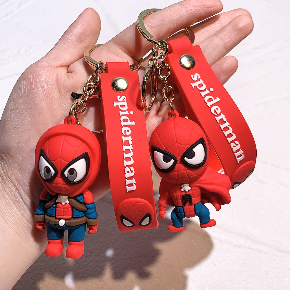 Movie Avengers Spiderman Keychain Keyring Netby
