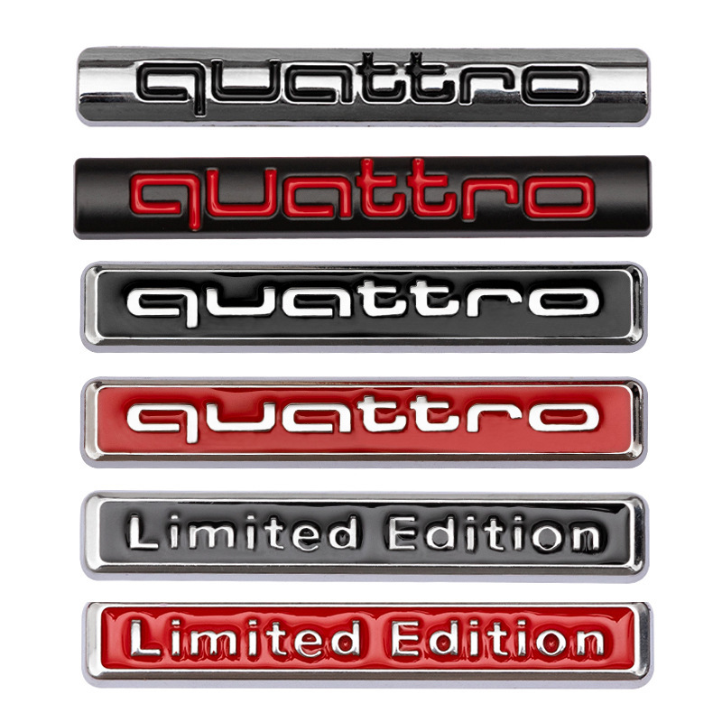 Metal Limited Edition Quattro Car Emblem Badge for Audi Netby