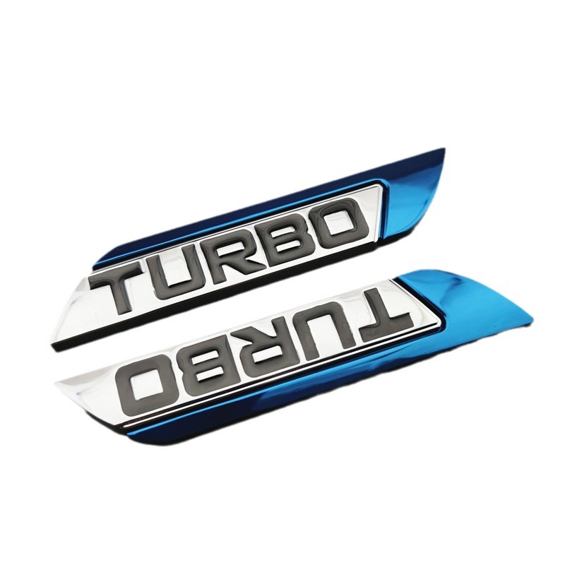 Metal TURBO Car Fender Sticker Netby