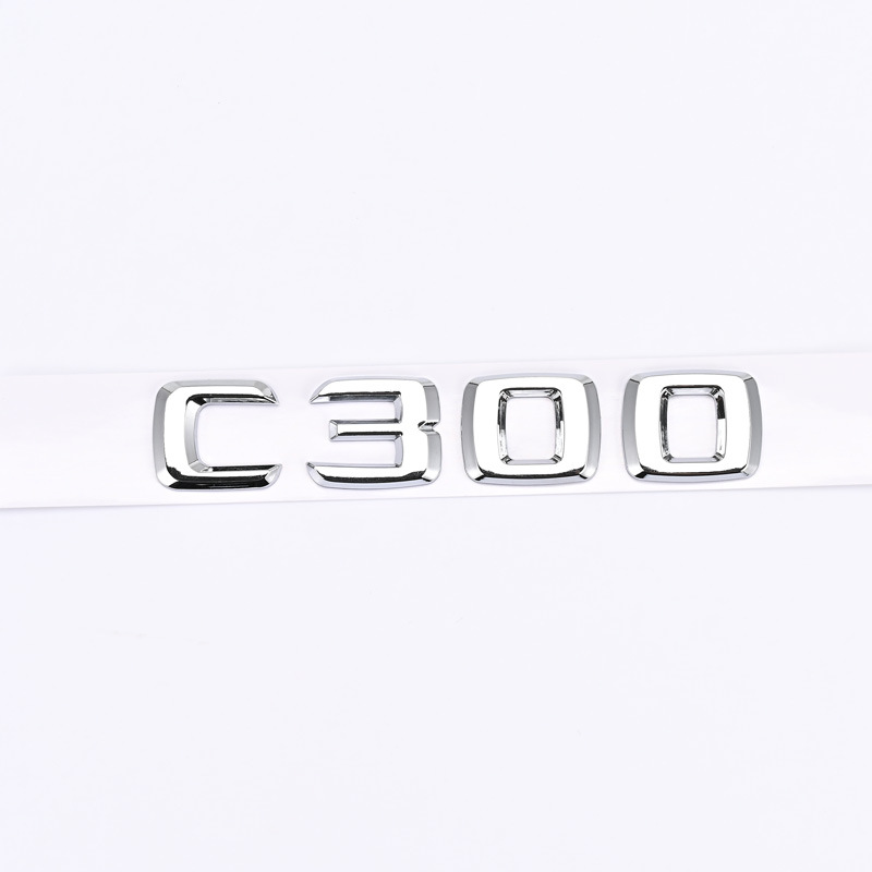 ABS Plastic Car Sticker for Mercedes Benz logo C180 C200 C230 C260 C280 C300 Netby