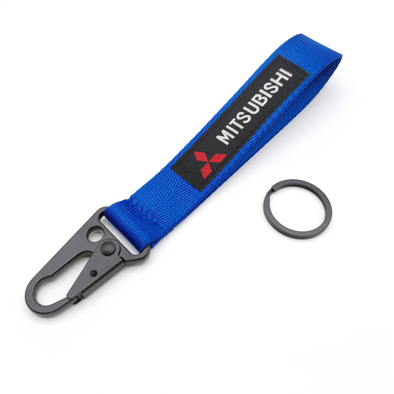 Car Logo Emblem Wrist Strap Keychain Keyring Keyfob for Honda Toyota Nissan Mitsubishi Netby