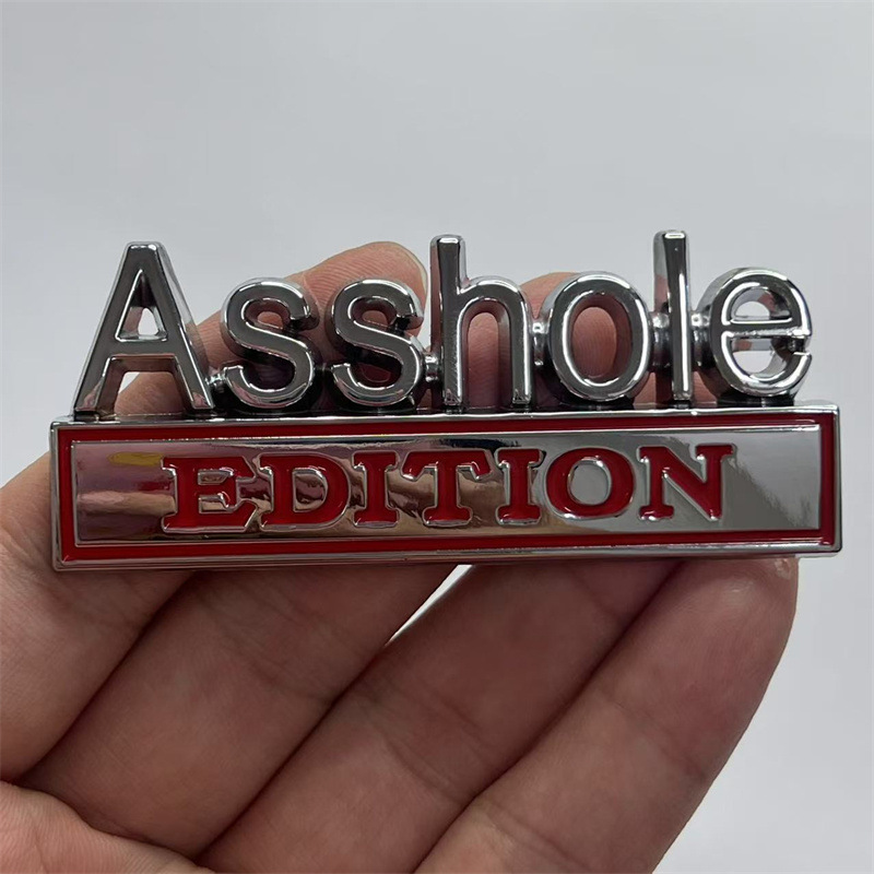 Metal Asshole EDITION Car Sticker Netby