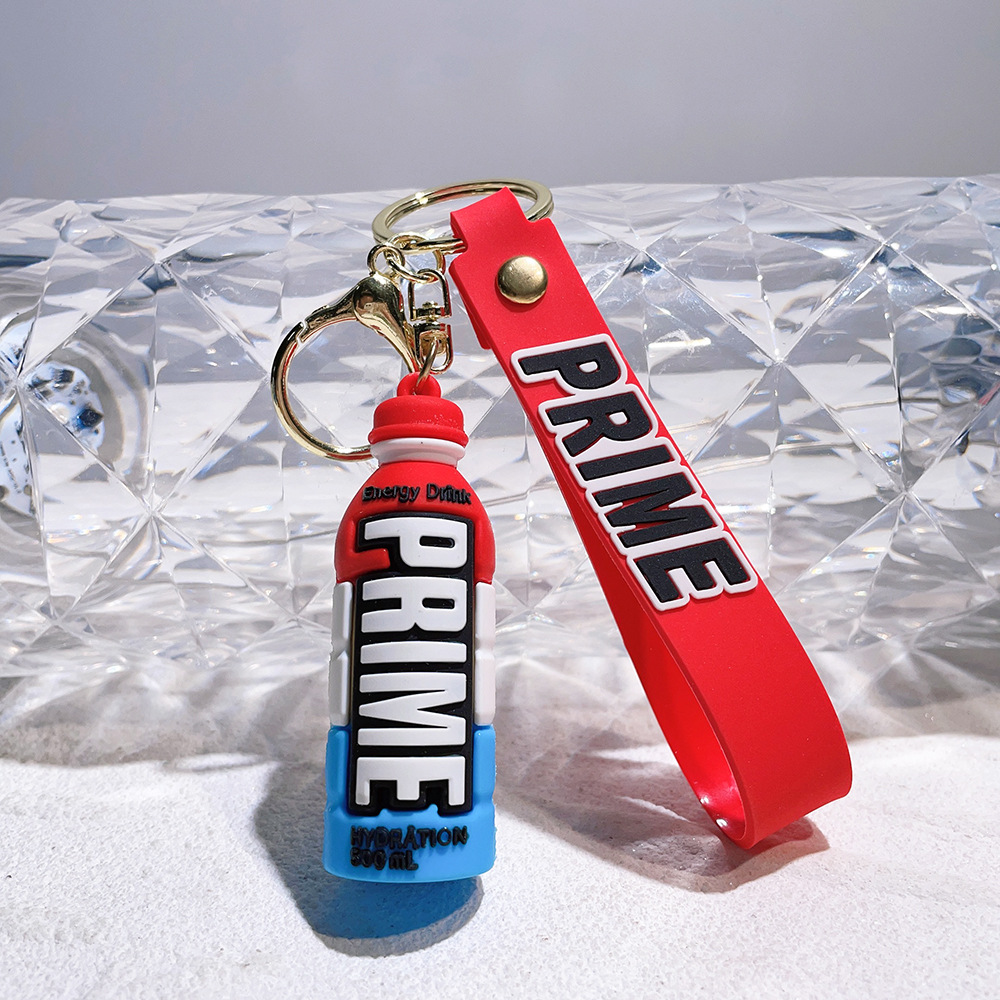 PVC PRIME Energy Drink Bottle Keychain Keyring Outdoor Sports Game Netby