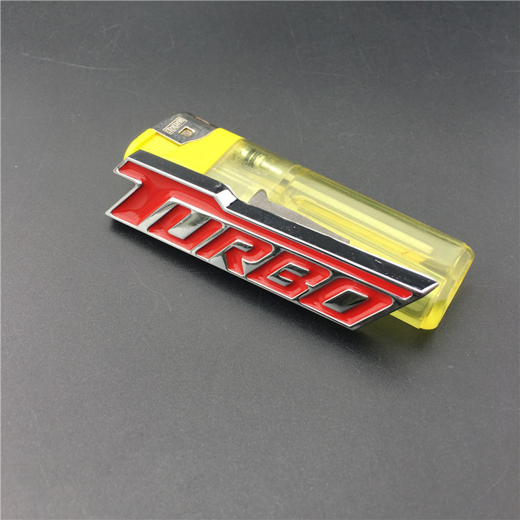 Metal TURBO Car Sticker Netby
