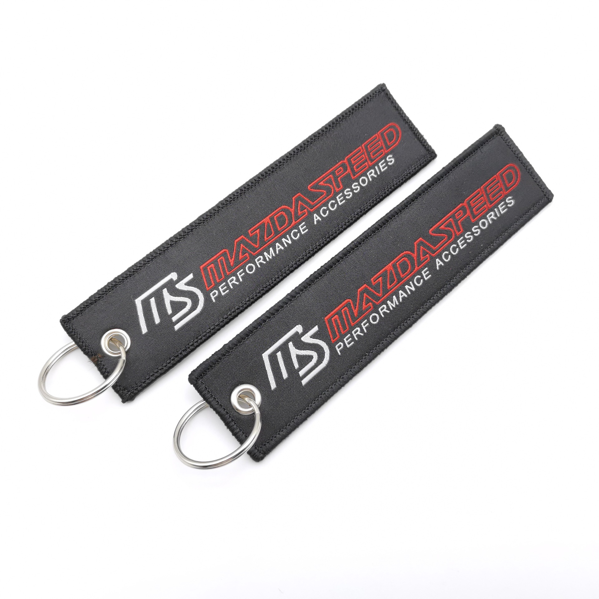 Car logo modified brand textile embroidery cloth key chain hanging TRD MUGEN