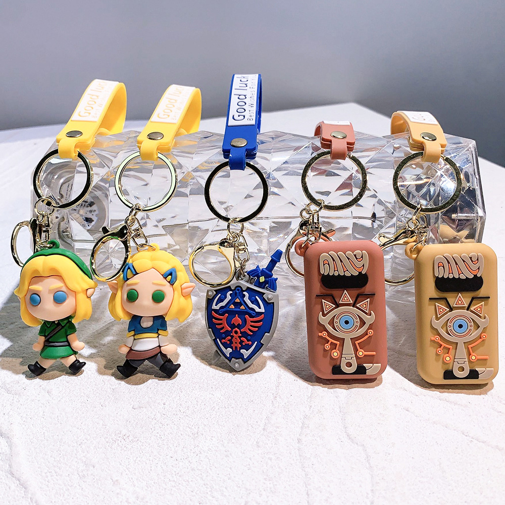 Video Game Legend of Zelda Breath of the Wild Owl Shield Keychain Keyring