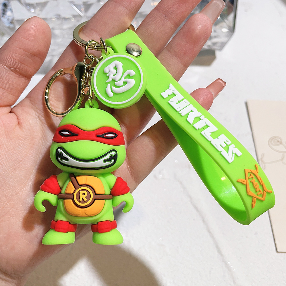 Rubber Animation Teenage Mutant Ninja Turtles Keychain Keyring Netby