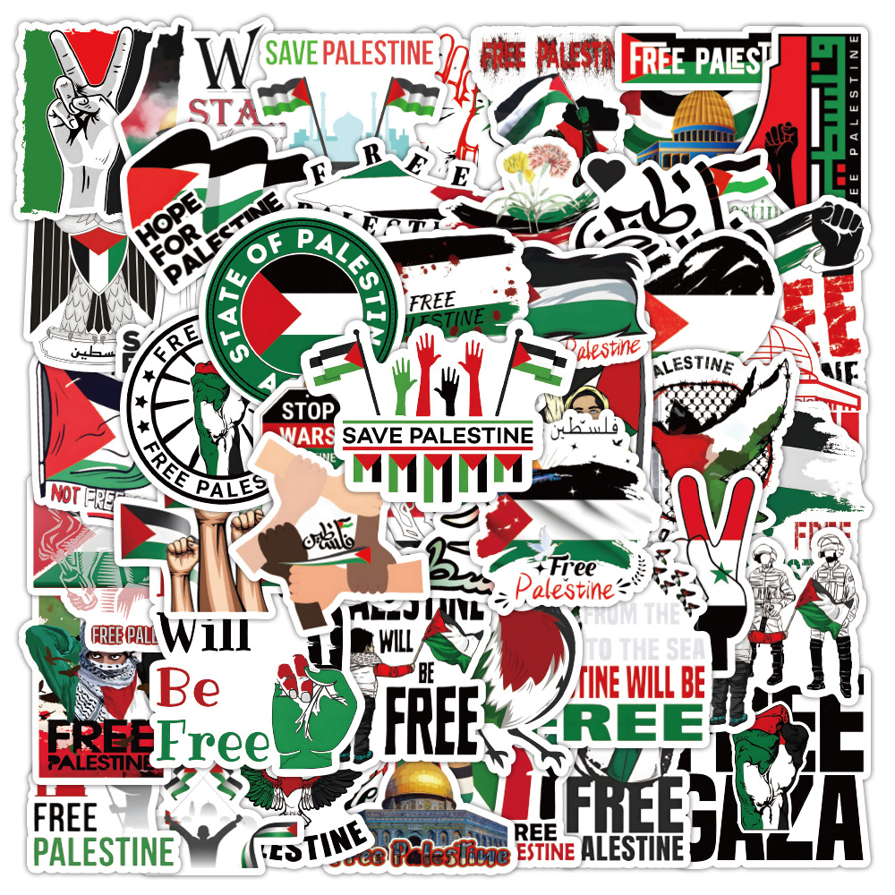 Free Palestine Car PC Skating Board Sticker Netby